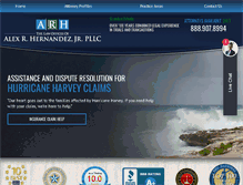 Tablet Screenshot of alexhernandezlaw.com